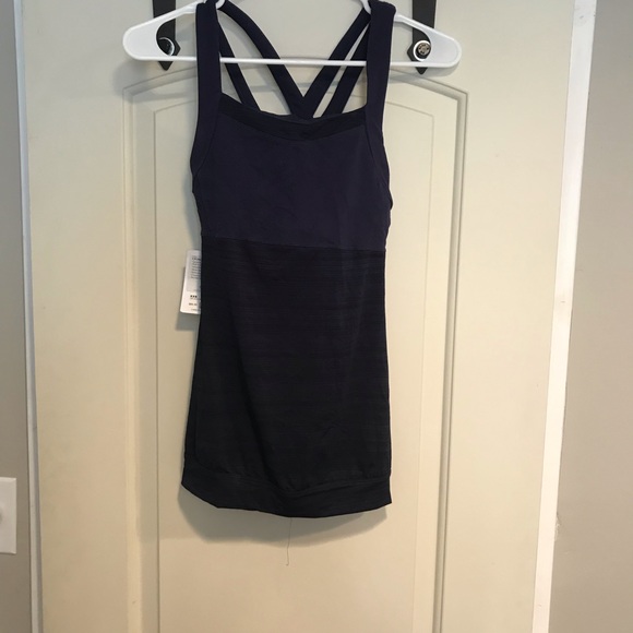 NWT Athleta Crunch and Punch Tank Navy XXS - Picture 5 of 6